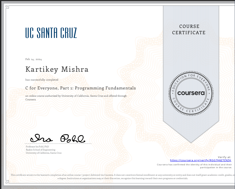 Certificate 3